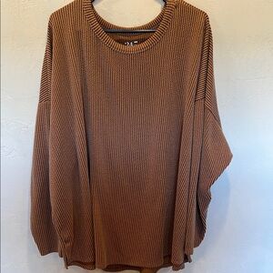 Striped Rust Orange long sleeve